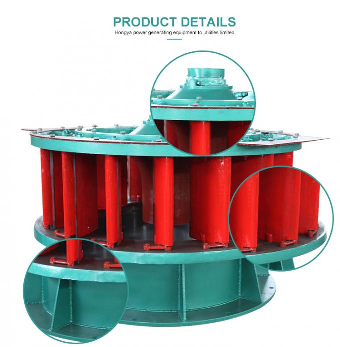 Stainless Steel 350kw Vertical Hydro Turbine 400V Fixed Blade