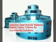 Stainless Steel Runner Material Kaplan Hydro Turbine for Eco-friendly Solutions