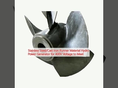 Stainless Steel/Cast Iron Runner Material Hydro Power Generator for 400V Voltage to Meet