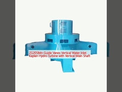 ZG20SiMn Guide Vanes Vertical Water Inlet Kaplan Hydro Turbine with Vertical Main Shaft