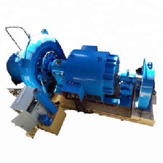 100kw Vertical / Horizontal Hydro Generator Rated Flow 0.3-100m3/S