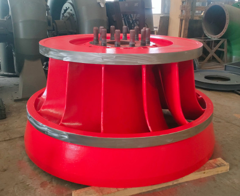 100KW Francis Water Turbine With Carbon Steel Spiral Case And Guide Vane