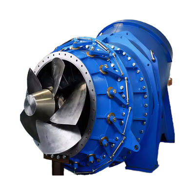 Horizontal Francis Hydro Turbine with Stainless Steel Guide Vane 96% Rated Efficiency and 50KW To 5000KW Output Power