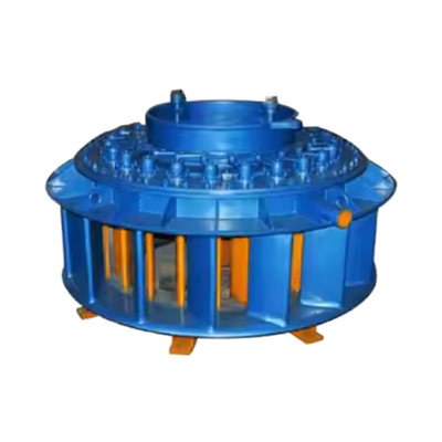 6-20KV Generator Voltage Vertical Water Inlet Kaplan Hydro Turbine with ZG20SiMn Guide Vanes and Vertical Main Shaft