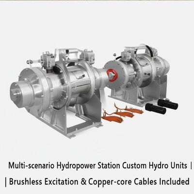 Multi-scenario Custom Hydro Turbine Generator with Brushless Excitation and Copper-core Cables