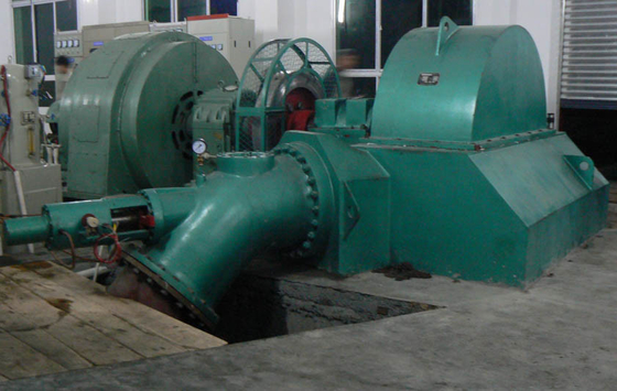Brushless 91% Efficiency Horizontal Pelton Turbine 130m Water Head