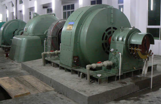Brushless 91% Efficiency Horizontal Pelton Turbine 130m Water Head