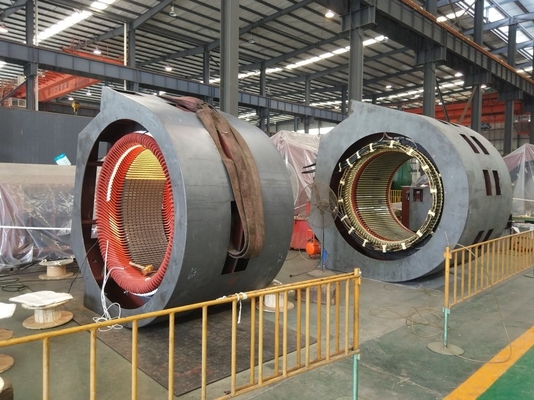 Horizontal 2000kw Hydro Power Generator Water Turbine 6300v