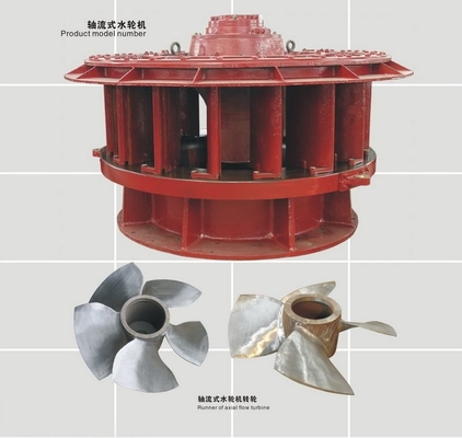 2500kw Vertical Kaplan Turbine 60m Water Head 5.3m3/S 1.3m Runner