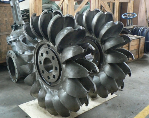 750RPM Hydroelectric Pelton Turbine 3500kw Brushless Multi Nozzle