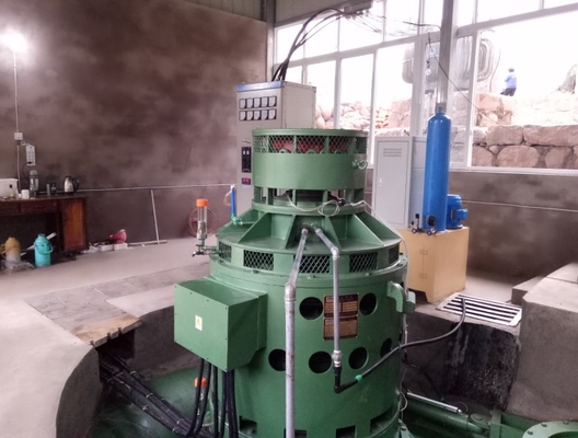 Stainless Steel 350kw Vertical Hydro Turbine 400V Fixed Blade