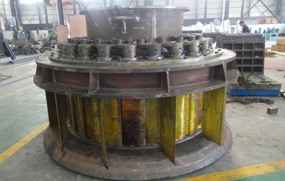 Stainless Steel 350kw Vertical Hydro Turbine 400V Fixed Blade