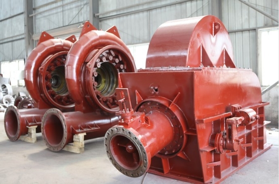 750RPM High Head Water Turbine 200KW 91.5% High Efficiency 0.45m Runner