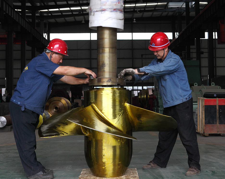 Water Flow Inlet Guide Vane Turbine Replacement Parts with 9000KW Capacity and 0.96 M Runner Diameter at Affordable