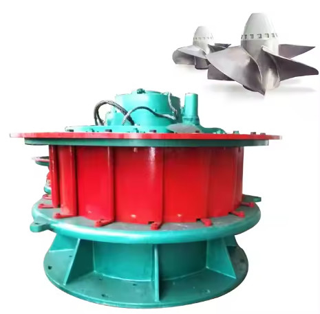 Vertical Kaplan Turbine Stainless Steel CNC Blades with 4-12 Guide Vane Number and Oil-water Cooling Bearing