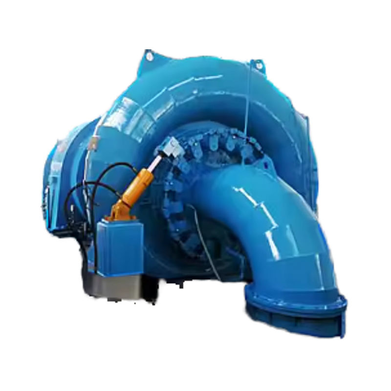 Horizontal Francis Hydro Turbine with Stainless Steel Guide Vane 96% Rated Efficiency and 50KW To 5000KW Output Power