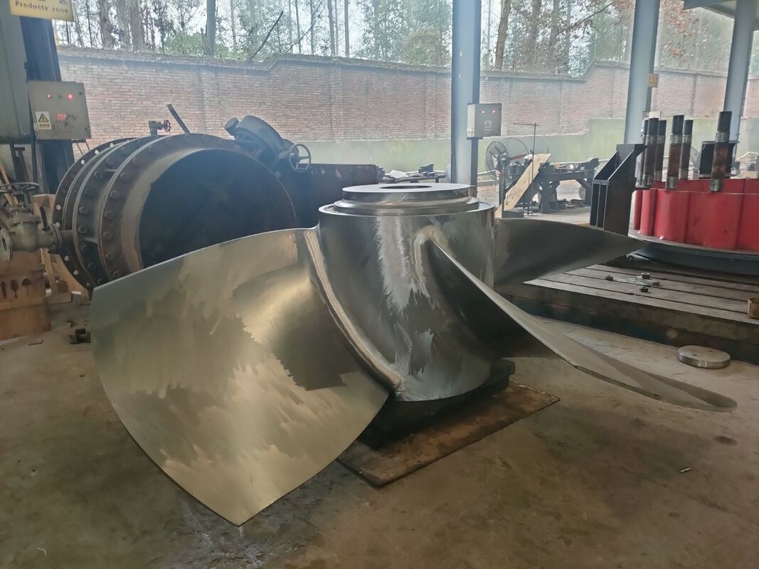Kaplan Hydro Turbine with Adjustable Guidevanes and Stainless Steel Blade for 2-50MW Hydraulic Power Generation