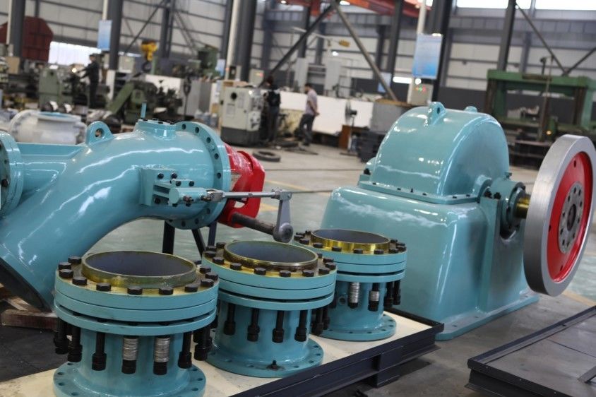 1000KW Capacity Turgo Impulse Turbine with Stainless Steel Runner for 98m Water Head Hydro Power