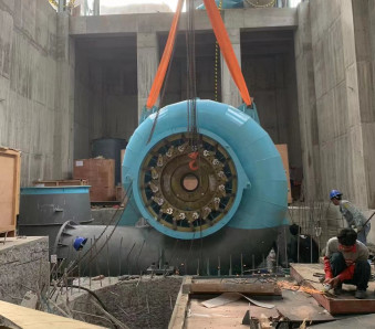 50HZ Stainless Steel Francis Hydro Turbine Carbon Steel Q345 Spiral Case