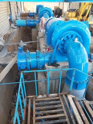 20-200m Head Carbon Steel Spiral Case Hydro Turbine with Horizontal Francis Turbine Type