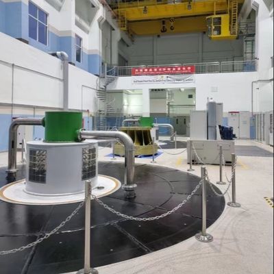 Vertical Kaplan Hydro Turbine with Adjustable Blades and Stainless Steel Runner for 6300V Hydroelectric Power Generation