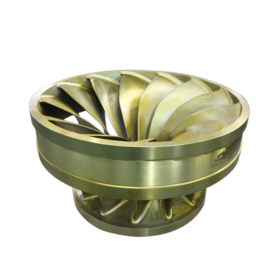 Split Welded 0.5m Francis Turbine Runner 300KW High Toughness Water Turbine Parts